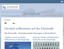 Tablet Screenshot of die-glasstrasse.de